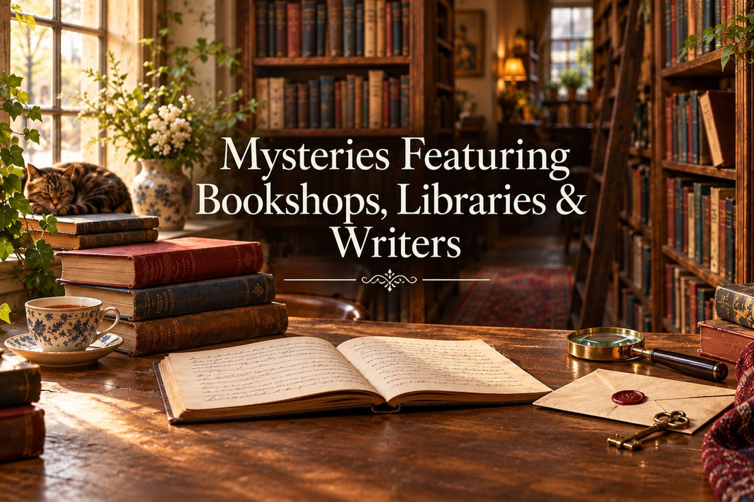 Mysteries featuring bookshops, libraries and writers