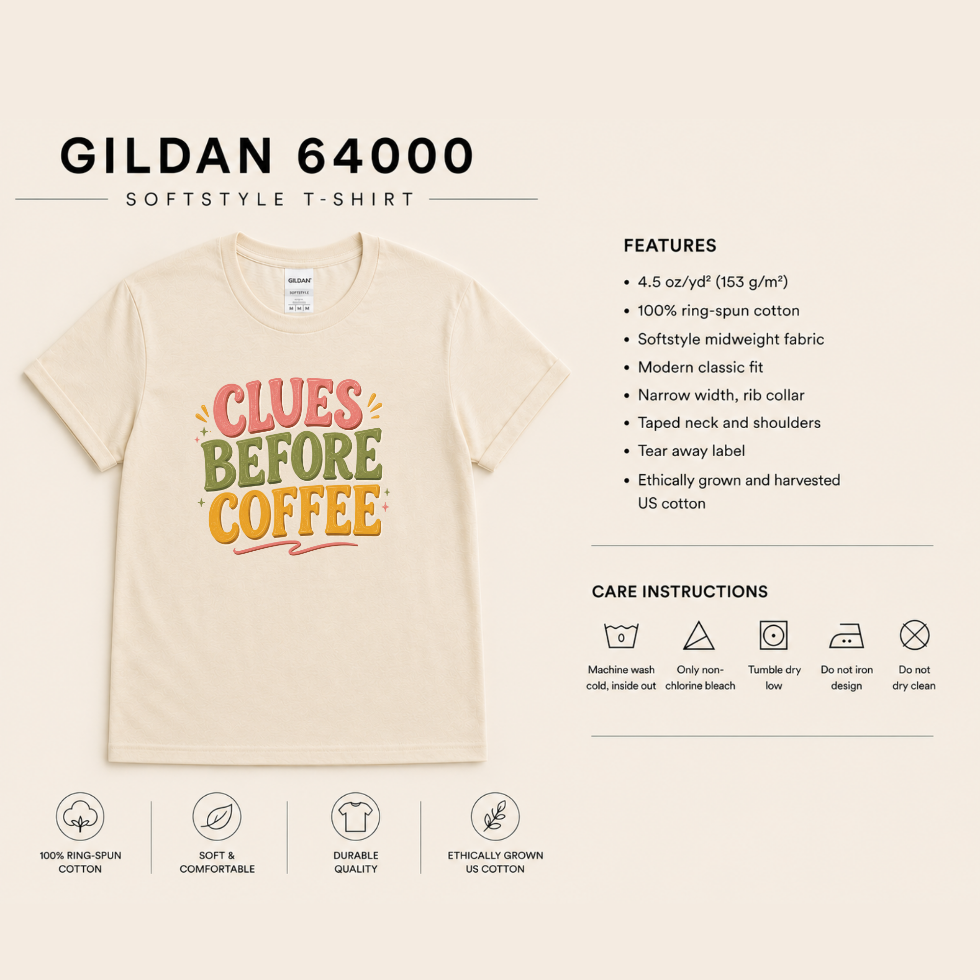 Clues Before Coffee Shirt, Mystery Reader T Shirt, Cozy Mystery Book Lover Gift, Detective Fiction Tee, Whimsical Bookish Graphic Tee