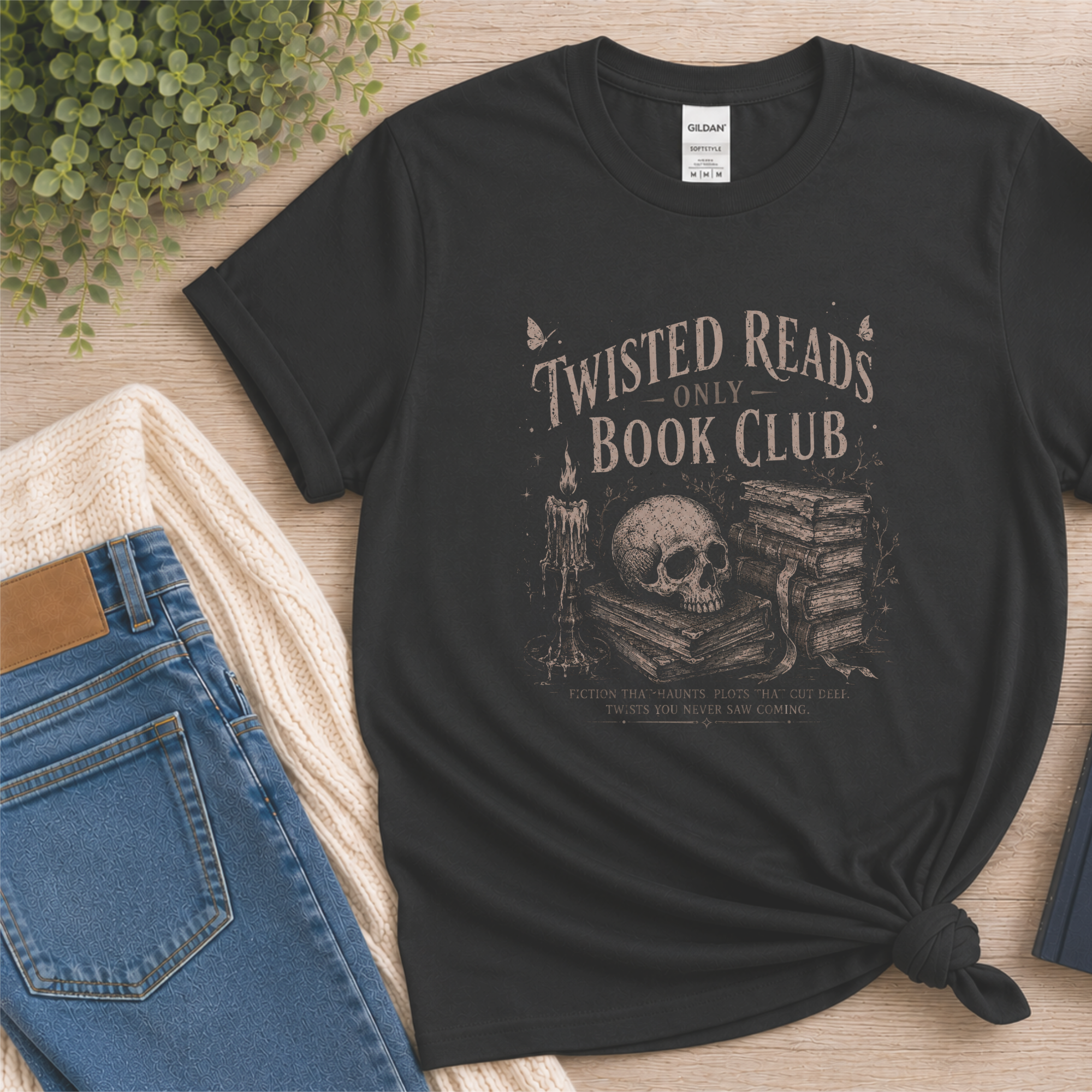 Twisted Reads Only Book Club Shirt, Thriller Book Club T Shirt, Gothic Book Lover Gift, Dark Academia Reader Tee, Horror Reader