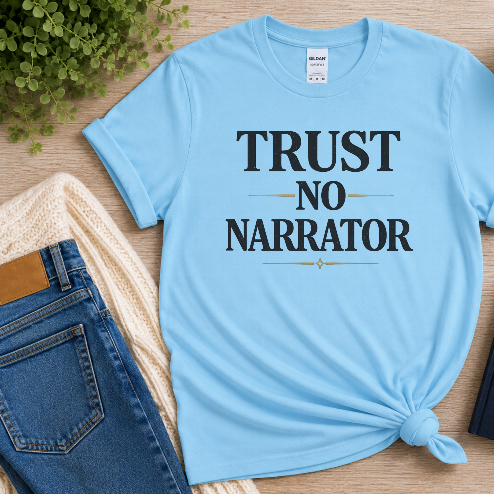 Trust No Narrator Shirt, Psychological Thriller Reader Tee, Mystery Reader Gift, Suspense Fan Shirt, Book Club Gift