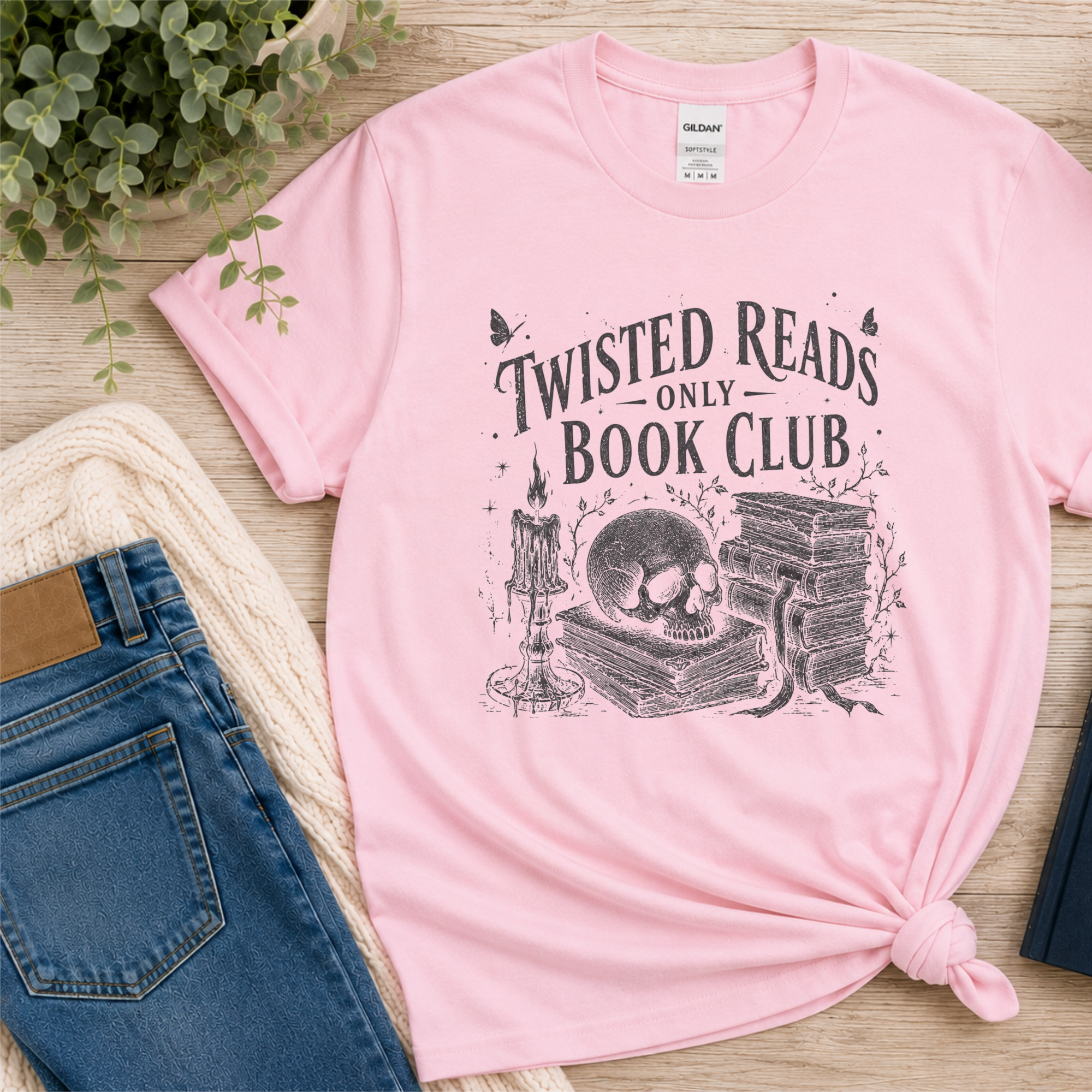 Twisted Reads Only Book Club Shirt, Thriller Book Club T Shirt, Gothic Book Lover Gift, Dark Academia Reader Tee, Horror Reader