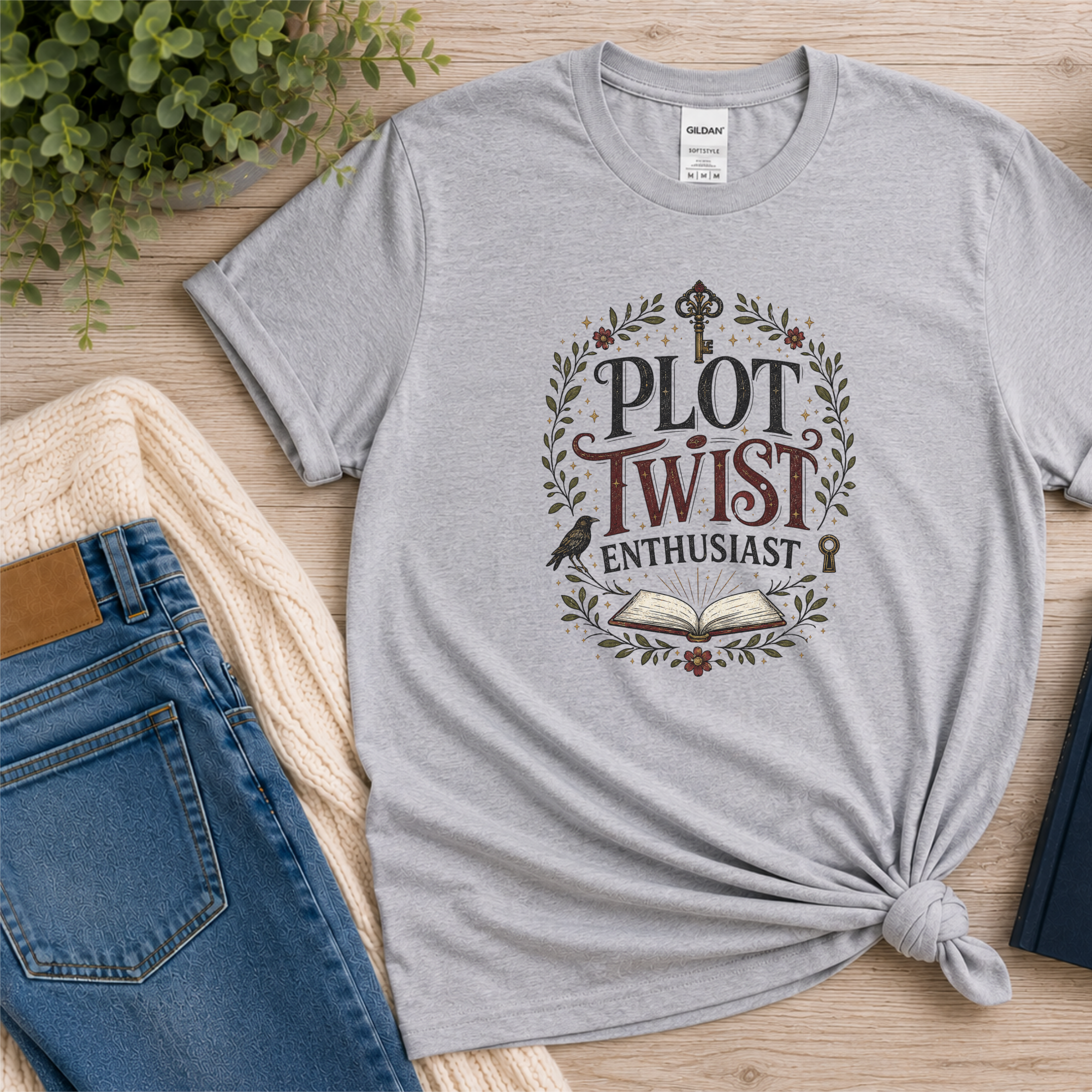 Thriller Reader T-Shirt, Plot Twist Enthusiast Shirt, Mystery Book Lover Gift, Psychological Thriller Tee, Book Club Apparel