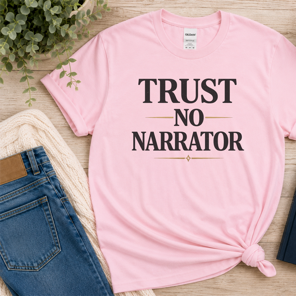 Trust No Narrator Shirt, Psychological Thriller Reader Tee, Mystery Reader Gift, Suspense Fan Shirt, Book Club Gift