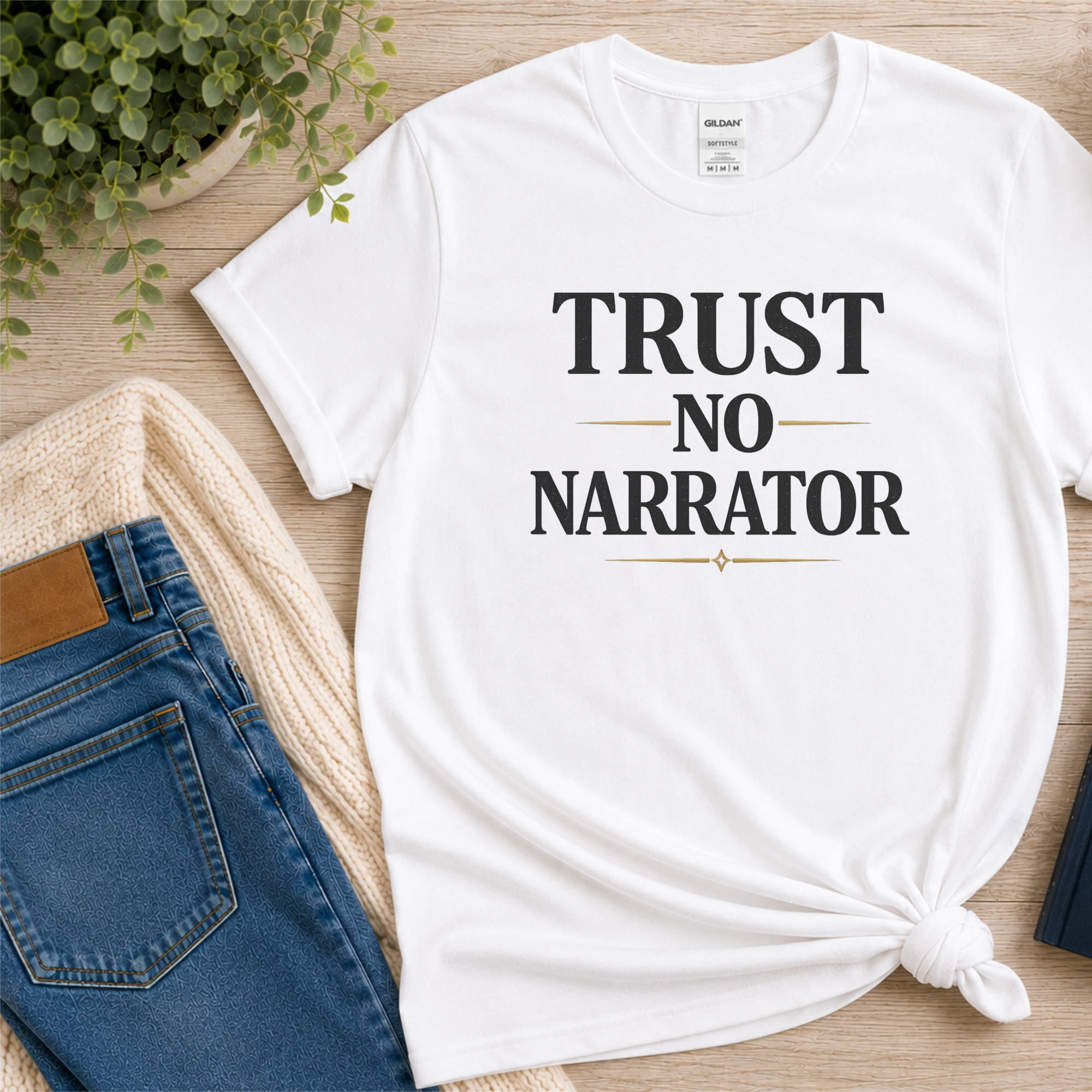 Trust No Narrator Shirt, Psychological Thriller Reader Tee, Mystery Reader Gift, Suspense Fan Shirt, Book Club Gift